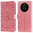 thumbnail image 1 of Funda tipo cartera GANGXUN para Honor X9 4G/5G , diseño girasol, cuero PU, soporte, cierre magnético, tarjetero, 1 of 5