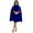 Dark Blue, variant on XBASW Women’s Poncho Dresses Cape Sleeve Dress Loose Party Midi Length Dress for Womens S-XXXL