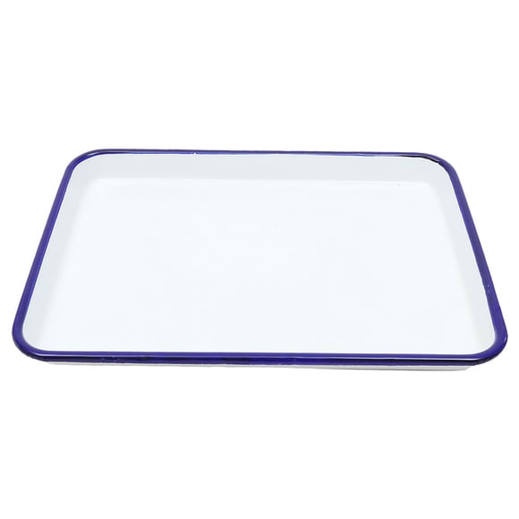 Enamel Bake Pan Roasting Baking Tray Reusable Washable Baking Pan Oven Baking Tray