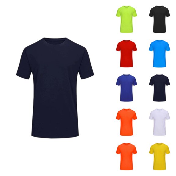 Boys Lightweight T Shirt Breathable Solid Color Summer Tee Comfortable Casual Short Sleeve Boys Everyday Tee
