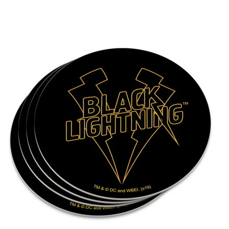 

Black Lightning Logo Novelty Coaster Set