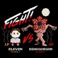 thumbnail image 2 of Netflix Women's Stranger Things Eleven vs Demogorgon Pixels T Shirt, 2 of 5