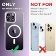 thumbnail image 2 of TEMOGU-Magnetic for iPhone 14 Pro Case, [Compatible with MagSafe] [Full Camera Protection] Shockproof Protective Slim Translucent Matte Phone Case for iPhone 14 Pro 6.1'', Clear, 2 of 4