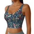 thumbnail image 2 of Naloa berry Nuts Leaf Sports Bras for Women,Sports Bras for Women High Support with Removable Pads-Large, 2 of 8