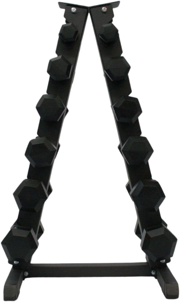 Gronk Fitness A-Frame Dumbbell Rack | 6-Tier Vertical A-Frame Weight Rack | Holds 12 Dumbbells