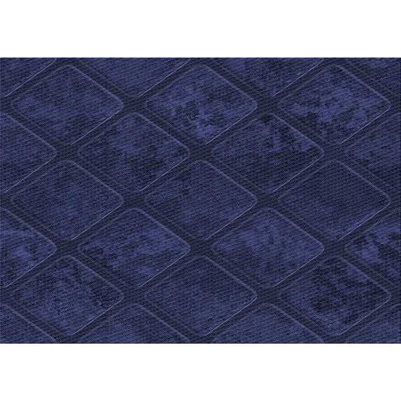 Ahgly Company Indoor Rectangle Patterned Night Blue Area Rugs, 2' x 3'