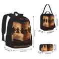 thumbnail image 2 of Disketp Vintage Family History Book Mochila Estampada de Gran Capacidad con Lonchera y Estuche, Set de 3 Piezas para Estudiantes, 2 of 7