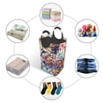 thumbnail image 4 of Xecao Vibrant Leopard In Flowers for Laundry Basket,Collapsible Large Laundry Hamper,Wash Bag for Laundry Room, Rolling Laundry Basket with Handles, 4 of 5