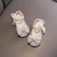 thumbnail image 5 of Owordtank Dance Shoes For Girls Childrens Shoes Pearl Rhinestones Shining Kids Princess Ballet Shoes, 5 of 6