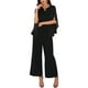 thumbnail image 2 of INSPIRE CHIC Conjuntos de 2 Piezas para Mujeres, Elegante Top de Manga de Gasa y Pantalones de Pierna Ancha 2XL Negro, 2 of 6
