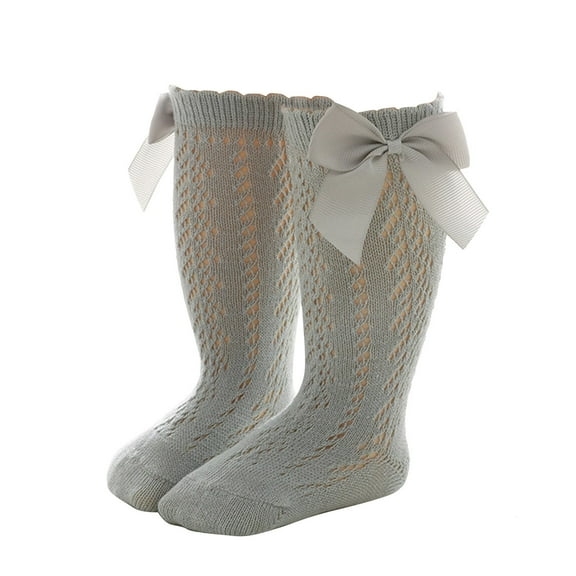 Razzly Little Girls Kids Sock Seasonal Knee High Comfortable Stockings for Children - for Boys and Girls Ideal for Everyday Use or(Grey,3-5 Years)