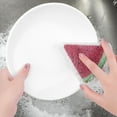 thumbnail image 3 of Unique Bargains Cute Sponge Scrubber Cellulose Cleaning Sponges for Kitchen Red 3 Pack, 3 of 6