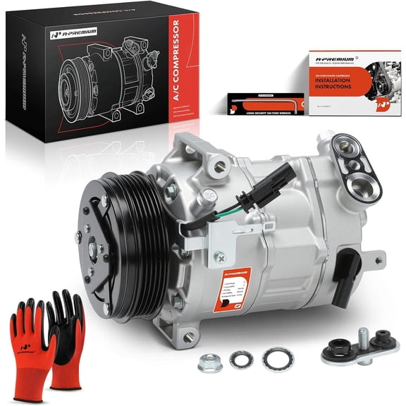 A-Premium AC Compressor with Clutch Compatible with Chevrolet Malibu 2016-2020 Sedan L4 1.5L