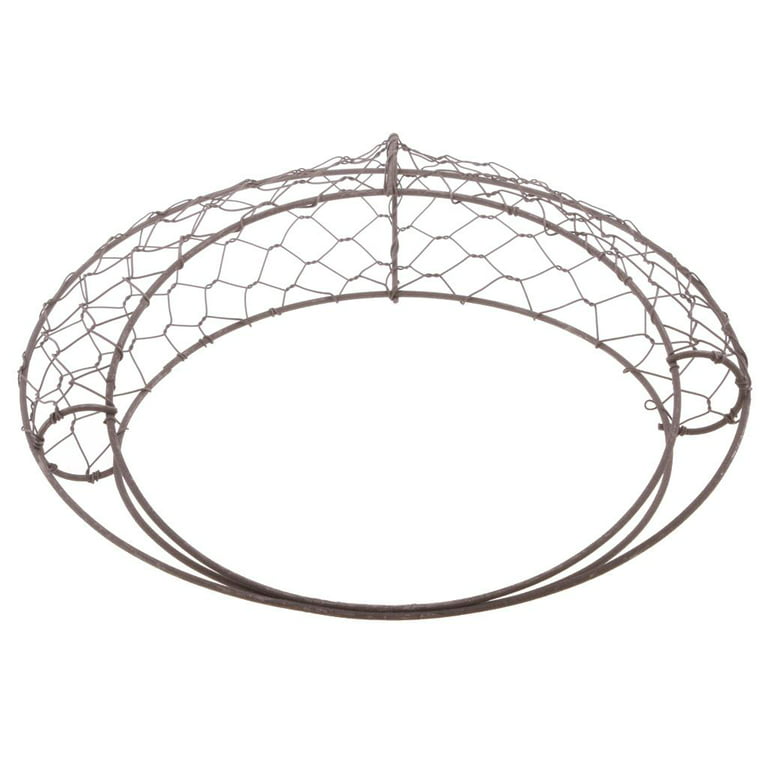 Xinwanna Wreath Frame Durable Wall Hanging Metal Rust-proof Wire Wreath  Form for Home Decor 