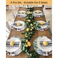 thumbnail image 4 of 15 Inch Round Placemats Set of 4, Christmas Snowman Non Slip Heat Insulation PP Table Mats, Xmas Winter Watercolor Pine Fruits Tree Washable Place Mats for Kitchen Dining Party Table Decor, 4 of 7