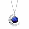 thumbnail image 1 of Collar de 12 constelaciones para mujer, colgante de luna con gema del tiempo simple, cadena de suéter, joyería, 1 of 6