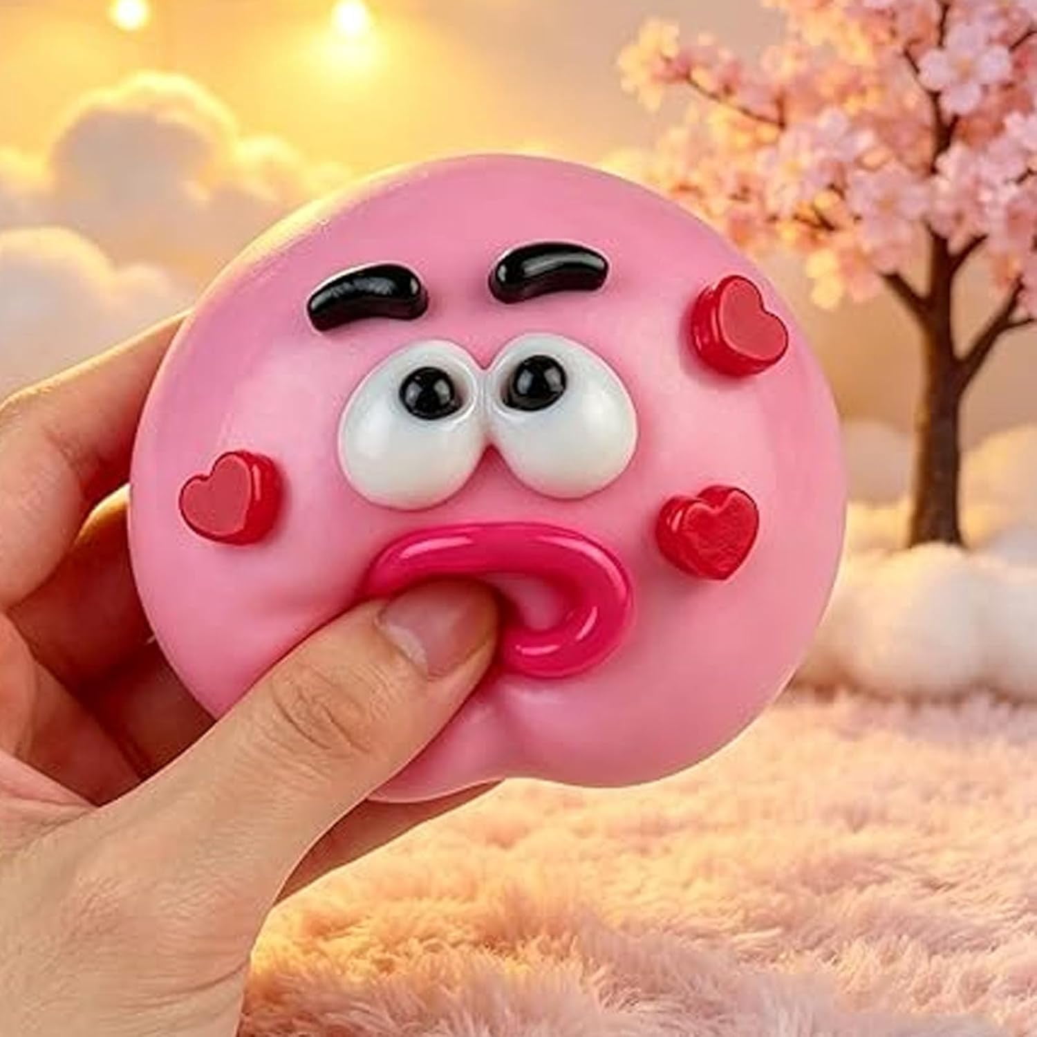 Guvpev 5Pcs Squeeze Smushers Squishy Toys - Curiosities Smushers Dog Face Swap Sensory Fidget for Stress Relief Soft Moldable Cute Slow Rising Squishy Stress Relief Ball, Safe & Fun Gag Gifts