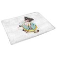 thumbnail image 2 of MKHERT Watercolor Cute Little Pug Dog with Donuts Doormat Rug Home Decor Floor Mat Bath Mat 30x18 inch, 2 of 3
