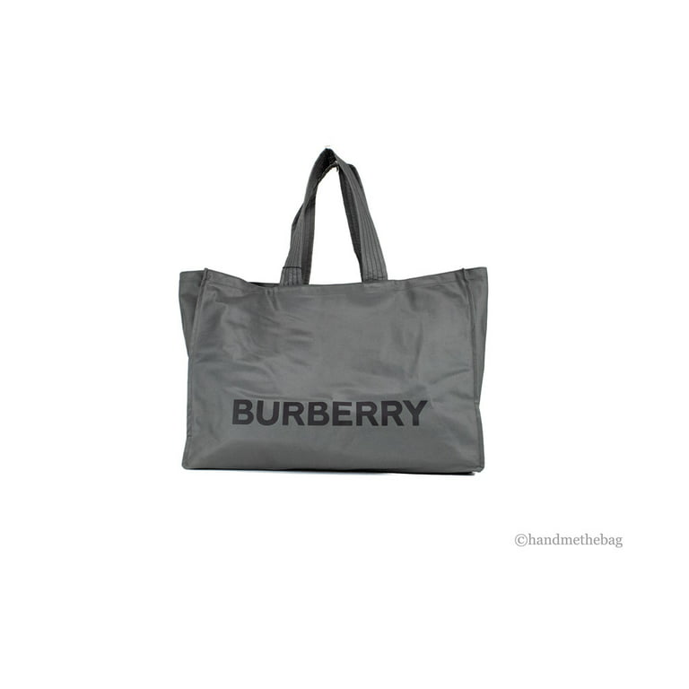 Burberry Trench Charcoal Grey Large Econyl Handbag Purse - Walmart.com