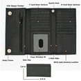 thumbnail image 2 of RFID Safe Leather Long Checkbook Trifold Chain Wallet for Men Snap Closure, 2 of 7