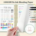 thumbnail image 4 of facai-Graph Paper Notebook, Spiral Grid Notebook, Hardcover Leather Journal 300 Pages, 100gsm Thick Grid Paper Notebook, A5 Small Graphing Notebook Journal for Women Men Writing Engineering School Wo, 4 of 4