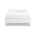thumbnail image 3 of Benjara BM327913 Kally Full Size Platform Bed - Matte White Wood - Low Profile Tapered Legs, 3 of 5