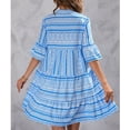 thumbnail image 1 of Vestido Con Cuello En V, Vestido Estampado Elegante Casual Para Club Para Negocios Para Dama Ccdes Otros, 1 of 6