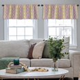 thumbnail image 4 of LALILO Kitchen Curtain Valance Geometric Ethnic Oriental Rod Pocket Window Curtain 52"x 18" Set of 2, 4 of 5