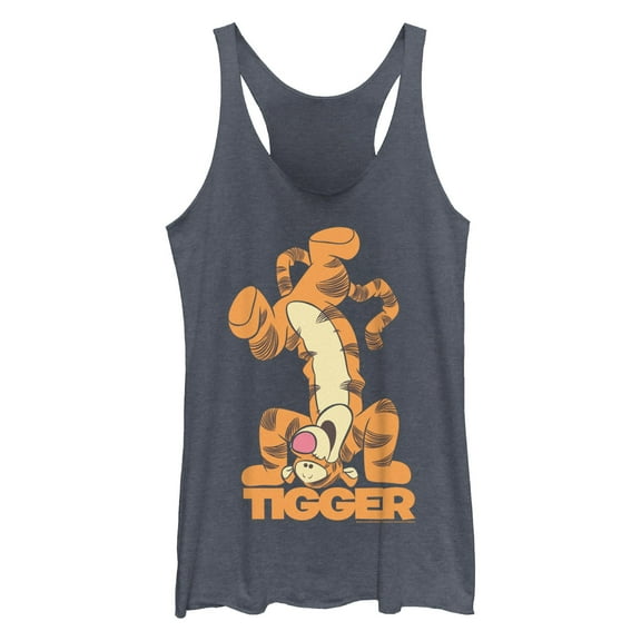 Women's Winnie the Pooh Handstand Tigger Racerback Tank Top