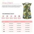 thumbnail image 3 of Fotbe Surfing Dinosaur Vestido de Dormir para Niñas de 3 a 10 Años, Mangas Cortas, Estilo Princesa, Pijama Camisón con Mangas Voladas-Medium, 3 of 6
