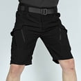 thumbnail image 4 of OSOLU Solid Color Mens Fashionable Casual Outdoor Lightweight Breathable Multi Pocket Zippered Casual Shorts Everyday Comfort Versatile Bottoms, 4 of 5