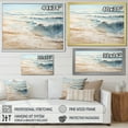 thumbnail image 4 of Designart "Amber And Azure Serene Shoreline I" Beach Floater Framed Wall Art Living Room, 4 of 5