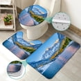 thumbnail image 3 of 4 Pcs Christmas Star Shower Curtain Sets with Rugs for Bathroom Decor,Sky Night Bathroom Shower Curtain Sets,Twinkle Bathroom Sets with Shower Curtain and Rugs, 3 of 7