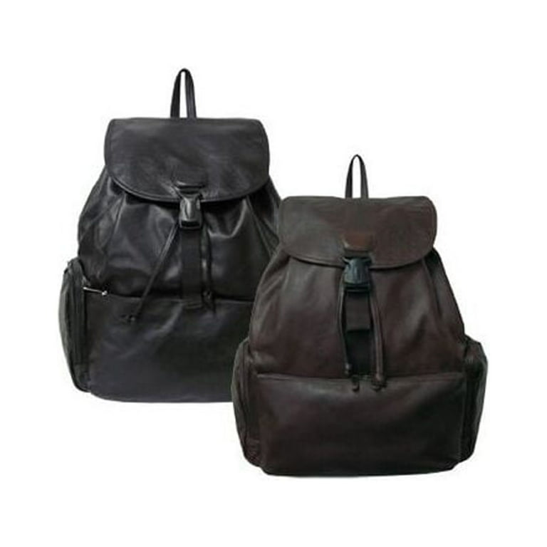 Amerileather Jumbo Leather Backpack in Black Color