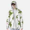 thumbnail image 2 of Daiia Cute Turtle UPF 50+ Sun Protection Hoodie Jacket Lightweight Long Sleeve Sun Shirt for Women Men with Pocket Hiking Outdoor-X-Large, 2 of 7