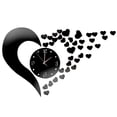 thumbnail image 1 of DIY 3D Reloj de Pared Etiqueta Engomada Acrílico para Negro Gloria Etiqueta engomada del reloj de pared de DIY, 1 of 9