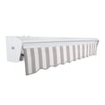 thumbnail image 7 of Awntech 20' x 10' Destin Manual Patio Retractable Awning, Gray/White Stripe, 7 of 7
