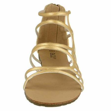 

Spot On Womens Leather Strappy Sandal