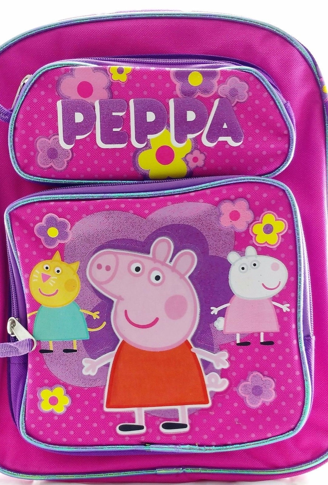 New Peppa Pig Medium 12' School BackpackPink