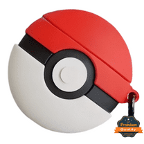 XPM for Airpods Pro 3 Phone Case, Hybrid Cute 3D Fun Design Silicone Skin Cartoon Animal with Keychain Buckle Holder Rubber TPU Soft Cover for Airpods Pro 3 (Poke Ball)