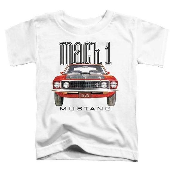 Ford Mustang 69 Mach 1 S/S Toddler T-Shirt White