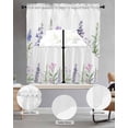 thumbnail image 2 of Wildflowers Swag Curtains for Living Room/Bedroom Windows, Lavender Spring Floral Pastoral Pastel Kitchen Curtains and Valances Set 36 Inch Length, Light Filtering Swags Valance Curtain Panels, 2 of 5