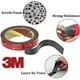 thumbnail image 2 of Cinta Adhesiva de doble cara Extra Fuerte Sincero 3m x 6mm Negra resistente al Agua 2 piezas, 2 of 5