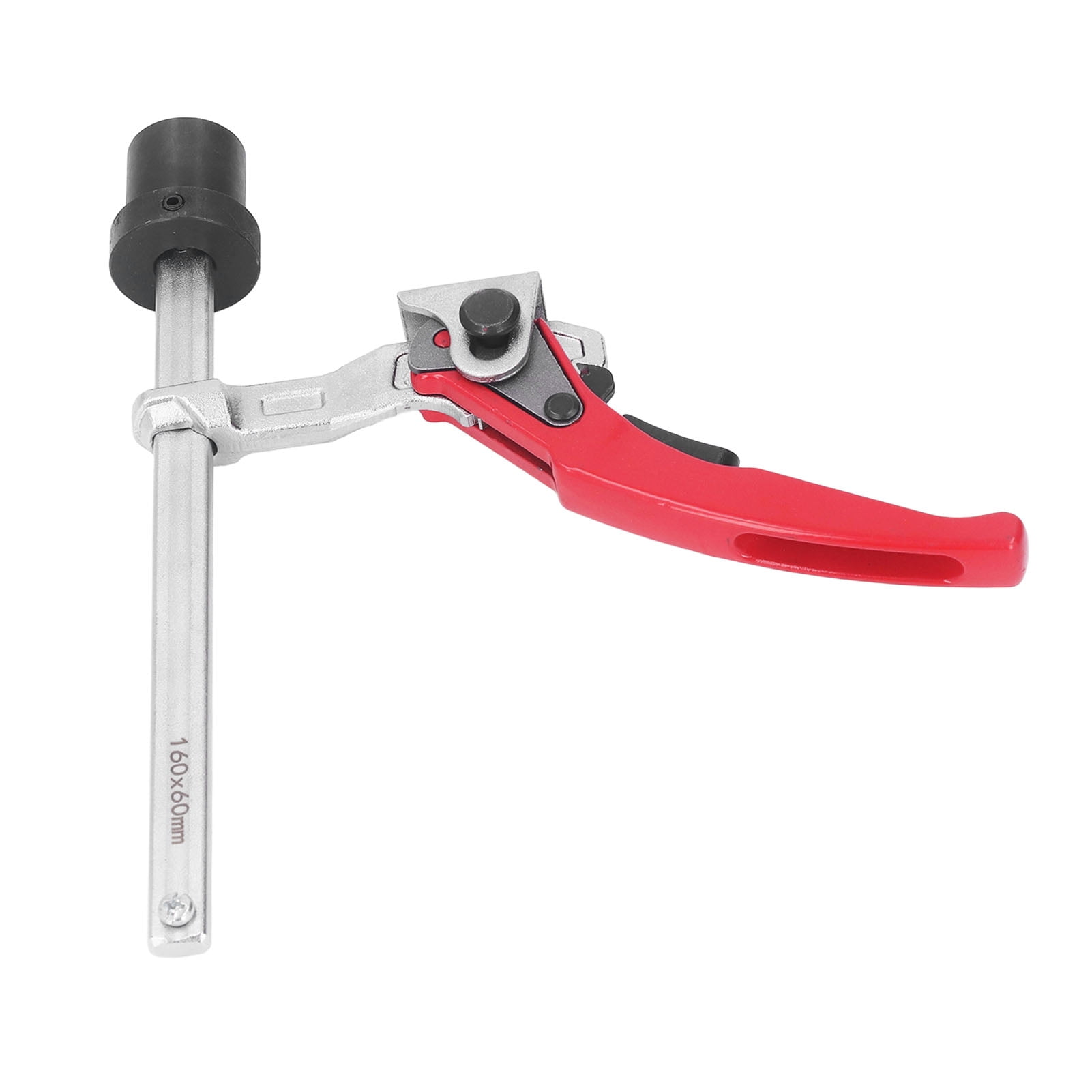 BIMZUC Ratcheting Table Clamp, Chromium Vanadium Alloy Steel Woodworking Quick Action Clamp, 6.3 x 2.36 inches / 160 x 60 mm Clamping Range, Anti Slip