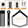 thumbnail image 6 of BIGLUFU Bike Lock Bicycle Scooter Motorcycle Folding Locks with 4Keys, Fold Chain Heavy Duty Alloy Steel Foldable Lock with Mounting Bracket 1pc Straps, 86cm/34" Unfolding, 1.92 lbs, 6 of 7