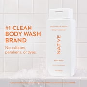 Native Body Wash for Women & Men, Sulfate Free, Sweet Peach & Nectar, 18 fl oz