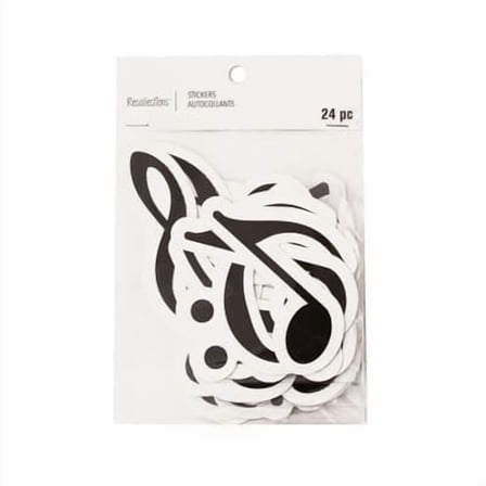 12 Pack: Music Notes Die Cut Stickers by Recollections