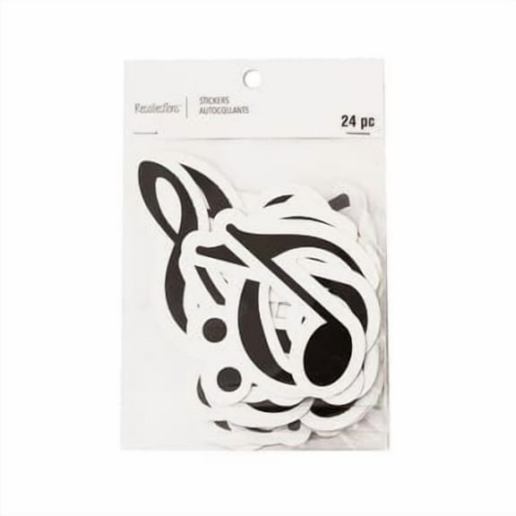 12 Pack: Music Notes Die Cut Stickers by Recollections