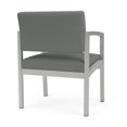 thumbnail image 5 of Lesro Lenox Steel Fabric Oversize Waiting Room Guest Chair in Silver/Open House Asteroid, 5 of 5