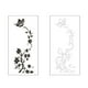 thumbnail image 4 of Bewildely Calcomanía para nevera de flores, decoración de pared, Mural extraíble DIY, papel tapiz, arte, impermeable, decoración para el hogar, Decoración del hogar Negro, 4 of 6